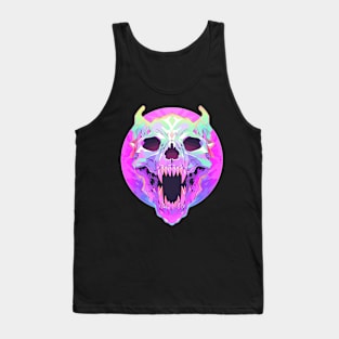 Zombie Cat Party Rave Trippy Festival DJ Tank Top